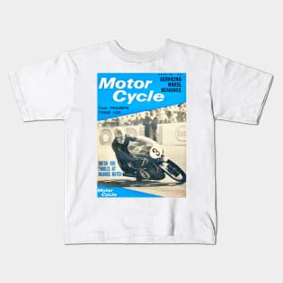 Vintage Motorcycle Magazine cover Kids T-Shirt